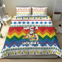 Have A Super Gay Holiday Christmas Bedding Set Xmas Holiday Patterns - Wonder Print Shop