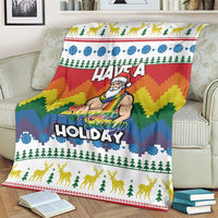 Have A Super Gay Holiday Christmas Blanket Xmas Holiday Patterns - Wonder Print Shop