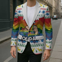 Have A Super Gay Holiday Christmas Blazer Xmas Holiday Patterns - Wonder Print Shop