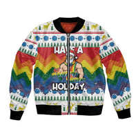 Have A Super Gay Holiday Christmas Bomber Jacket Xmas Holiday Patterns - Wonder Print Shop