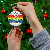 Have A Super Gay Holiday Christmas Ceramic Ornament Xmas Holiday Patterns - Wonder Print Shop