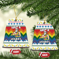 Have A Super Gay Holiday Christmas Ceramic Ornament Xmas Holiday Patterns - Wonder Print Shop