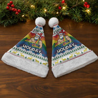 Have A Super Gay Holiday Christmas Santa Hat Xmas Holiday Patterns - Wonder Print Shop