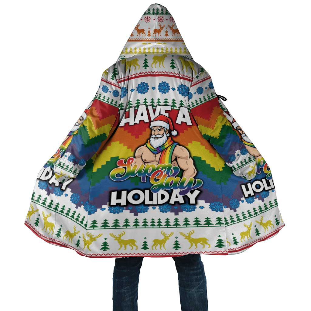 Have A Super Gay Holiday Christmas Cloak Xmas Holiday Patterns - Wonder Print Shop