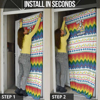 Have A Super Gay Holiday Christmas Door Cover Xmas Holiday Patterns - Wonder Print Shop