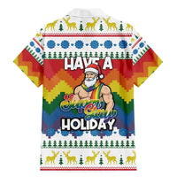 Have A Super Gay Holiday Christmas Family Matching Mermaid Dress and Hawaiian Shirt Xmas Holiday Patterns - Wonder Print Shop