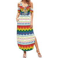 Have A Super Gay Holiday Christmas Family Matching Summer Maxi Dress and Hawaiian Shirt Xmas Holiday Patterns - Wonder Print Shop