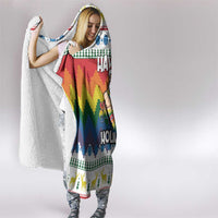 Have A Super Gay Holiday Christmas Hooded Blanket Xmas Holiday Patterns - Wonder Print Shop