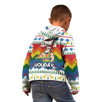 Have A Super Gay Holiday Christmas Kid Hoodie Xmas Holiday Patterns - Wonder Print Shop