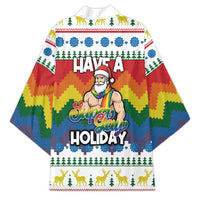 Have A Super Gay Holiday Christmas Kimono Xmas Holiday Patterns - Wonder Print Shop