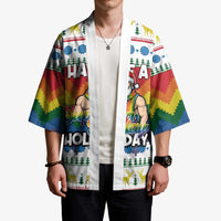 Have A Super Gay Holiday Christmas Kimono Xmas Holiday Patterns - Wonder Print Shop