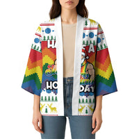 Have A Super Gay Holiday Christmas Kimono Xmas Holiday Patterns - Wonder Print Shop