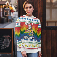 Have A Super Gay Holiday Christmas Ugly Christmas Sweater Xmas Holiday Patterns - Wonder Print Shop