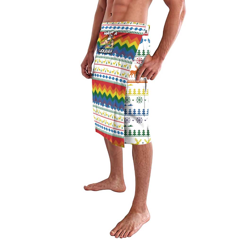 Have A Super Gay Holiday Christmas Lavalava Xmas Holiday Patterns - Wonder Print Shop