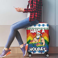 Have A Super Gay Holiday Christmas Luggage Cover Xmas Holiday Patterns - Wonder Print Shop