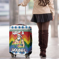 Have A Super Gay Holiday Christmas Luggage Cover Xmas Holiday Patterns - Wonder Print Shop