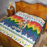 Have A Super Gay Holiday Christmas Quilt Xmas Holiday Patterns - Wonder Print Shop
