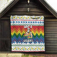 Have A Super Gay Holiday Christmas Quilt Xmas Holiday Patterns - Wonder Print Shop