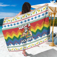 Have A Super Gay Holiday Christmas Sarong Xmas Holiday Patterns - Wonder Print Shop