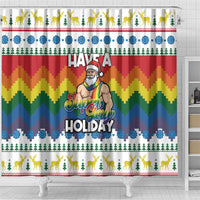 Have A Super Gay Holiday Christmas Shower Curtain Xmas Holiday Patterns - Wonder Print Shop