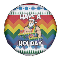 Have A Super Gay Holiday Christmas Spare Tire Cover Xmas Holiday Patterns - Wonder Print Shop