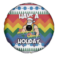 Have A Super Gay Holiday Christmas Spare Tire Cover Xmas Holiday Patterns - Wonder Print Shop