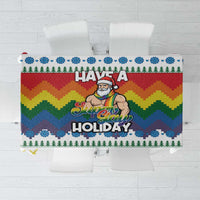 Have A Super Gay Holiday Christmas Tablecloth Xmas Holiday Patterns - Wonder Print Shop