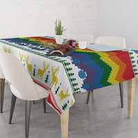 Have A Super Gay Holiday Christmas Tablecloth Xmas Holiday Patterns - Wonder Print Shop