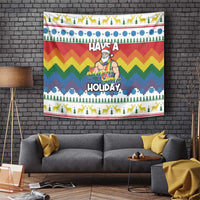 Have A Super Gay Holiday Christmas Tapestry Xmas Holiday Patterns - Wonder Print Shop