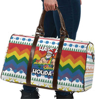Have A Super Gay Holiday Christmas Travel Bag Xmas Holiday Patterns - Wonder Print Shop