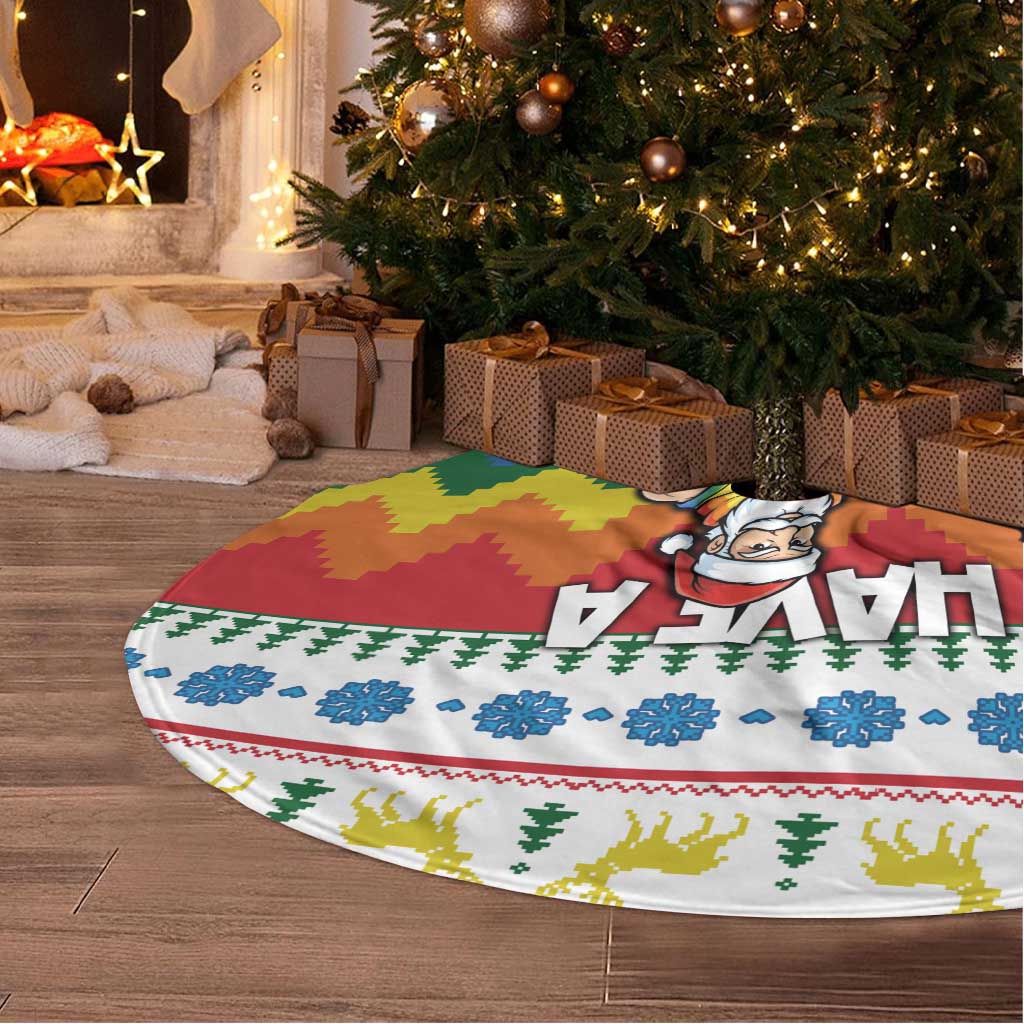 Have A Super Gay Holiday Christmas Tree Skirt Xmas Holiday Patterns - Wonder Print Shop