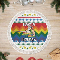 Have A Super Gay Holiday Christmas Tree Skirt Xmas Holiday Patterns - Wonder Print Shop