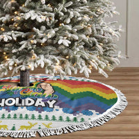 Have A Super Gay Holiday Christmas Tree Skirt Xmas Holiday Patterns - Wonder Print Shop