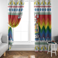 Have A Super Gay Holiday Christmas Window Curtain Xmas Holiday Patterns - Wonder Print Shop