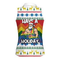 Have A Super Gay Holiday Christmas Women Sleeveless Polo Shirt Xmas Holiday Patterns - Wonder Print Shop