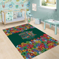 Home Sweet Home Minnesota Flower Xmas Christmas Area Rug Xmas Holiday Patterns - Wonder Print Shop