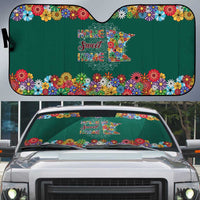 Home Sweet Home Minnesota Flower Xmas Christmas Auto Sun Shade Xmas Holiday Patterns - Wonder Print Shop