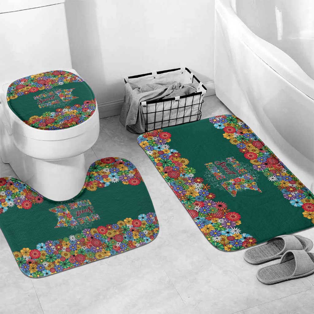Home Sweet Home Minnesota Flower Xmas Christmas Bathroom Set Xmas Holiday Patterns - Wonder Print Shop