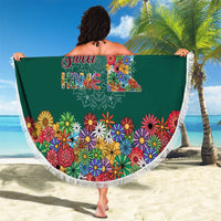 Home Sweet Home Minnesota Flower Xmas Christmas Beach Blanket Xmas Holiday Patterns - Wonder Print Shop