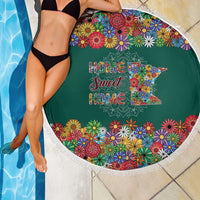 Home Sweet Home Minnesota Flower Xmas Christmas Beach Blanket Xmas Holiday Patterns - Wonder Print Shop