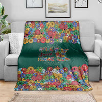 Home Sweet Home Minnesota Flower Xmas Christmas Blanket Xmas Holiday Patterns - Wonder Print Shop