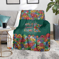 Home Sweet Home Minnesota Flower Xmas Christmas Blanket Xmas Holiday Patterns - Wonder Print Shop