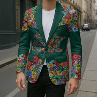 Home Sweet Home Minnesota Flower Xmas Christmas Blazer Xmas Holiday Patterns - Wonder Print Shop