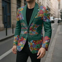 Home Sweet Home Minnesota Flower Xmas Christmas Blazer Xmas Holiday Patterns - Wonder Print Shop