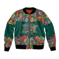 Home Sweet Home Minnesota Flower Xmas Christmas Bomber Jacket Xmas Holiday Patterns - Wonder Print Shop