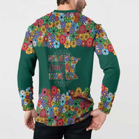 Home Sweet Home Minnesota Flower Xmas Christmas Button Sweatshirt Xmas Holiday Patterns - Wonder Print Shop