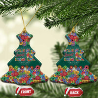 Home Sweet Home Minnesota Flower Xmas Christmas Ceramic Ornament Xmas Holiday Patterns - Wonder Print Shop
