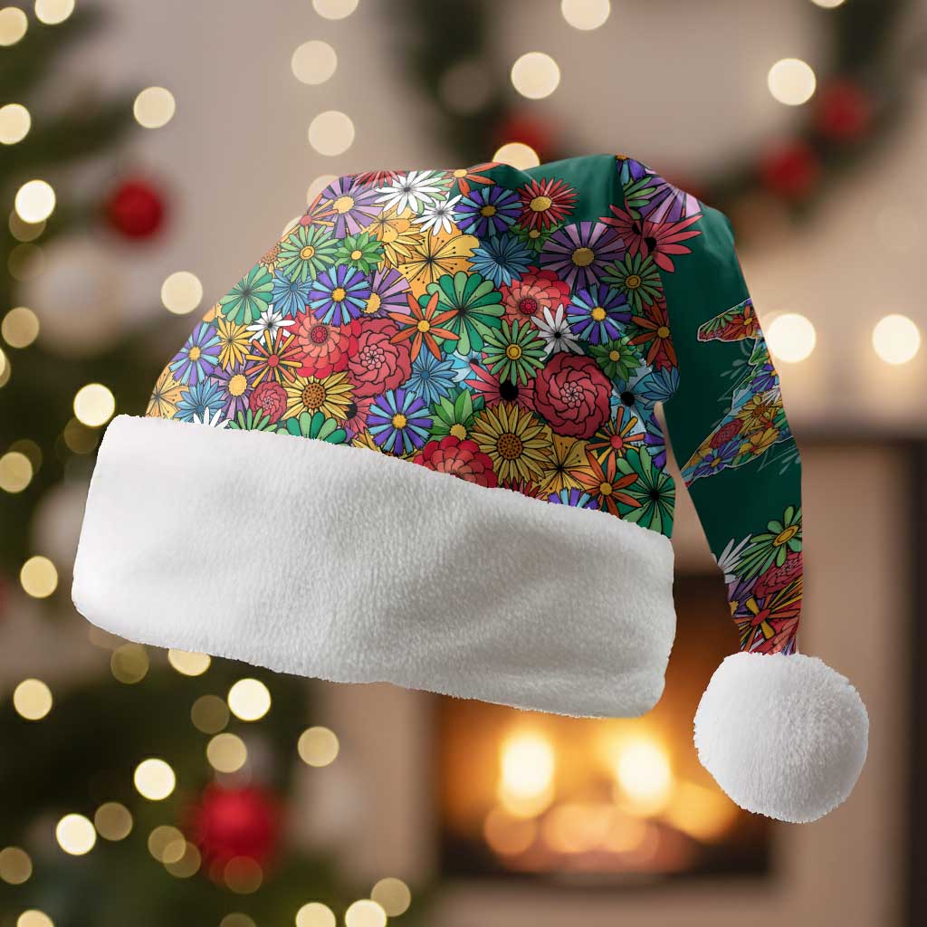 Home Sweet Home Minnesota Flower Xmas Christmas Santa Hat Xmas Holiday Patterns - Wonder Print Shop