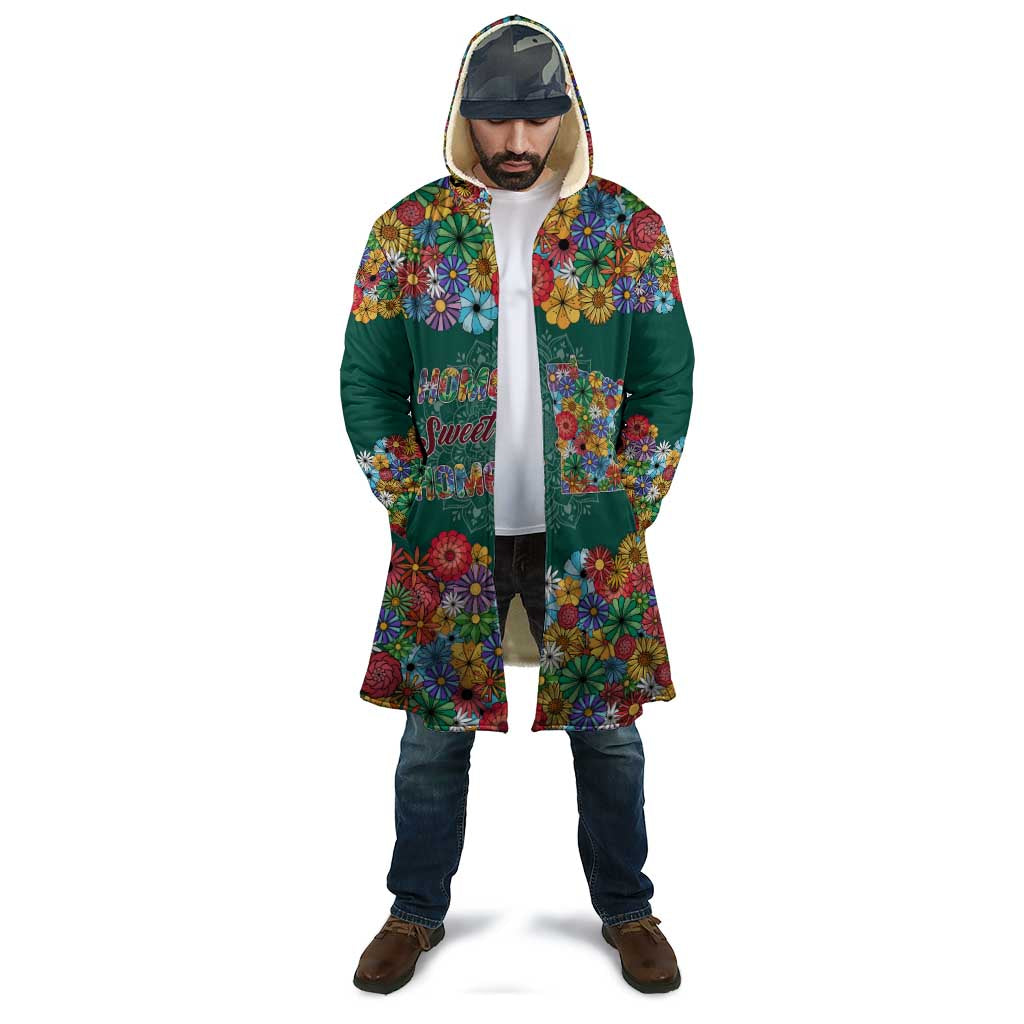 Home Sweet Home Minnesota Flower Xmas Christmas Cloak Xmas Holiday Patterns - Wonder Print Shop