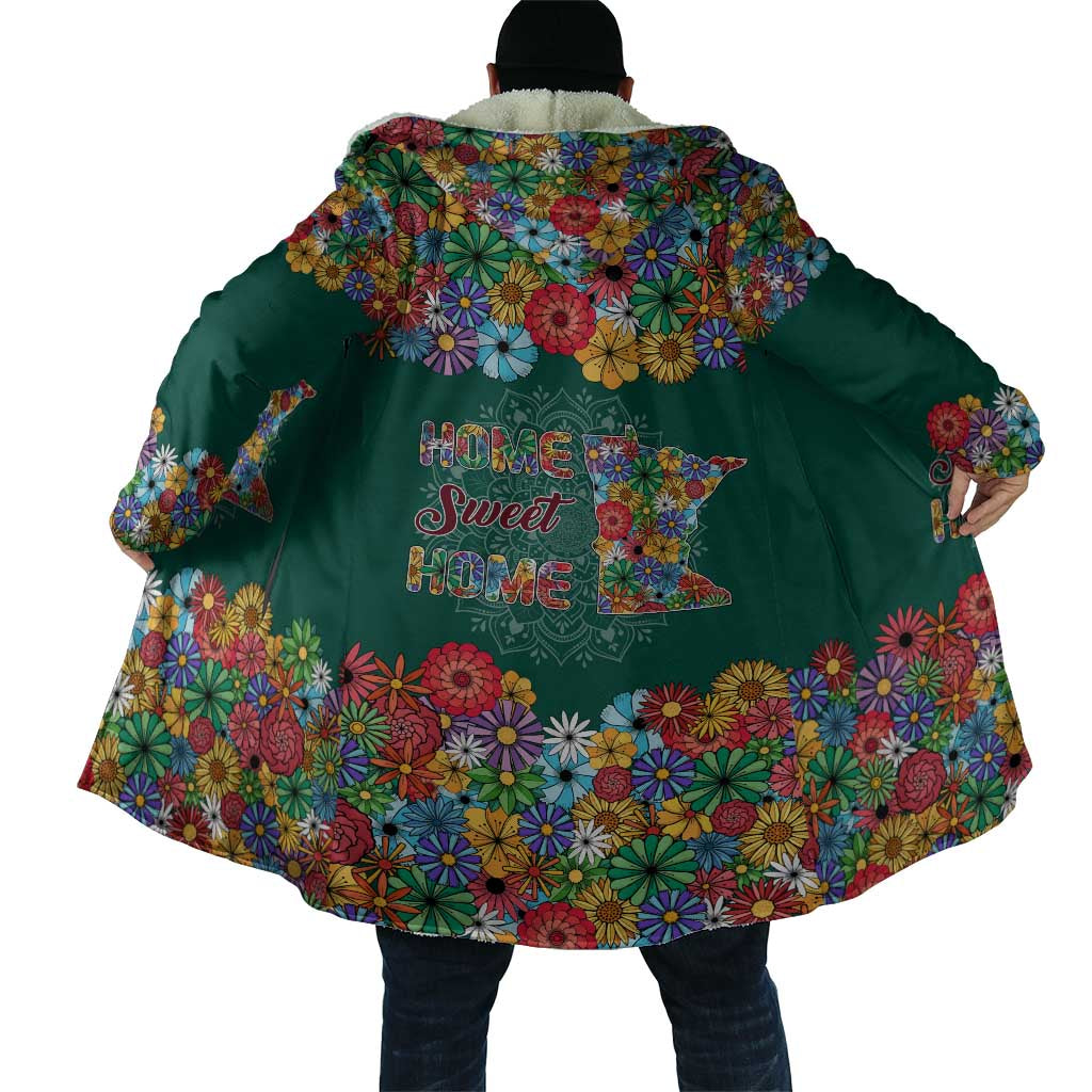 Home Sweet Home Minnesota Flower Xmas Christmas Cloak Xmas Holiday Patterns - Wonder Print Shop